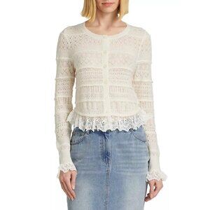 LoveShackFancy Norden Cardigan, EUC, Size Medium